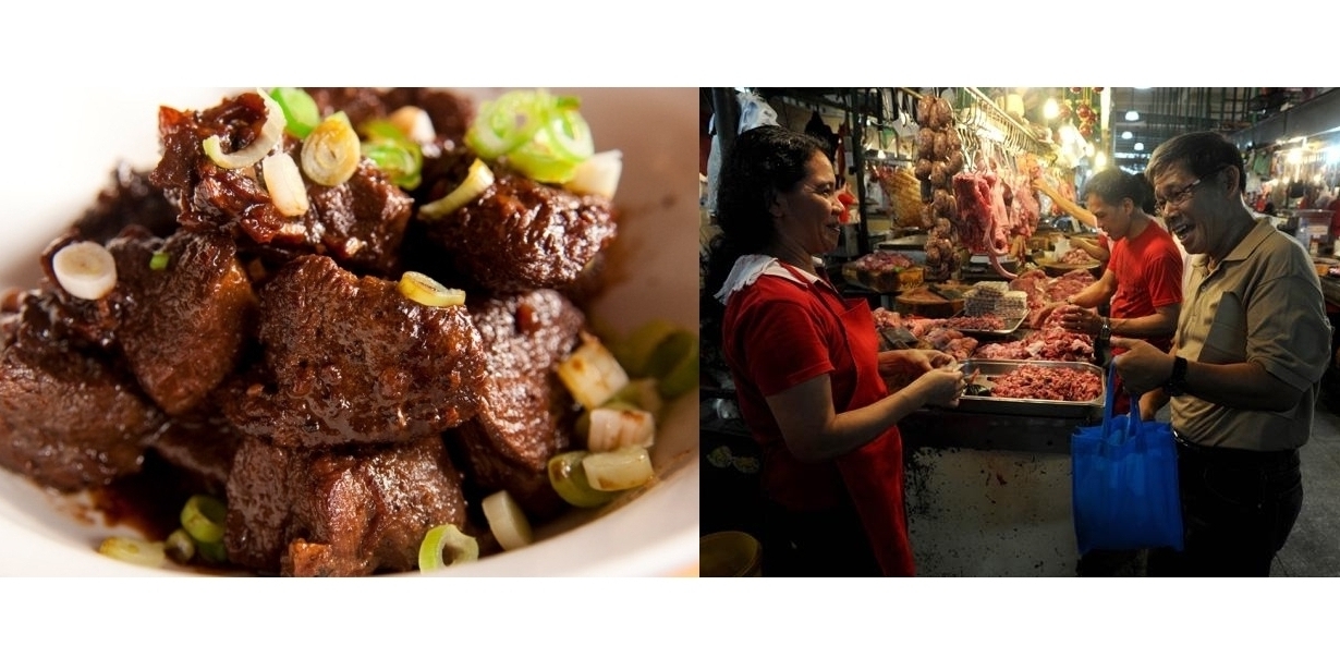 フィリピンの食肉市場と市民のソウルフード「Adobo」 (Pork Adobo and Meat Market of Manila)