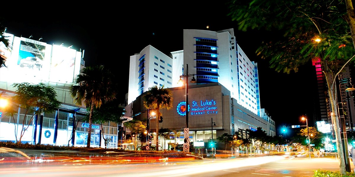 現在メトロマニラで最も開発が進んでいるタギッグ市のグローバルシティ、フィリピンで最も先進的な総合病院St Luke's Medical Centerもここに立地しています。